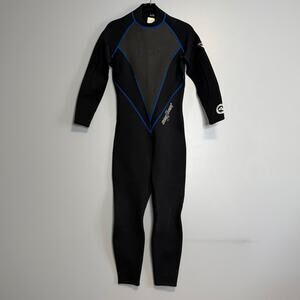 SeaQuest Women’s 2MM Full Wetsuit Black Blue 11/12
